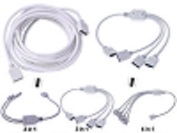 PVC 8-adrig 24awg rvv elektrisch weiß weiß Verlängerung kabel LED