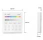 Preview: Mi-Light B3 LED RGB RGBW Smart Touch Panel Remote 2.4G 4 Zone WIFI Controller Battery