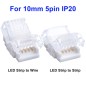 Preview: 5 Pin LED Strip to Strip to Cable Connector for IP20 IP65 Waterproof 10mm 12mm RGBW RGBWW Light