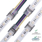 Mobile Preview: 6 Pin LED Strip zu Strip an Kabel Verbinder Stecker für 12mm Anschluss für IP20 IP65 Streifen Licht