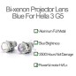 Mobile Preview: 3 Zoll Projektor Reflektor Linse Blau für Hella 3R G5 Bi-Xenon