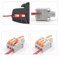 Preview: Mini Kabelverbinder Schnellverbinder D1-3 Serie 1PIN zu 3 POL Splitter