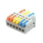 Preview: D3-6 Mini Quick Stromlabel Verbinder Schnellverbinder 3 PIN zu 6 Polig