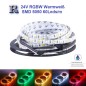 Preview: LED Strip 4in1 RGBW Warmweiß 24 Volt Streifen 5m Rolle