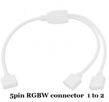 5 PIN RGBW Verteiler Kabel Adapter 1zu2 Verbinder Splitter Strip Streifen