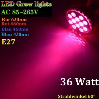 LED Grow Light 4 Band Rot Blau Pflanzen Lampe