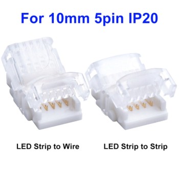 5 PIN Strip zu Stripe zu Kabel Schnell Verbinder für 10mm Streifen IP20