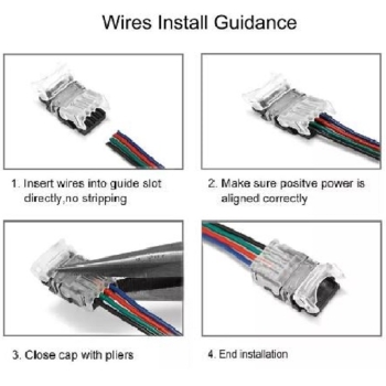 5 PIN Strip zu Stripe zu Kabel Schnell Verbinder anwenden