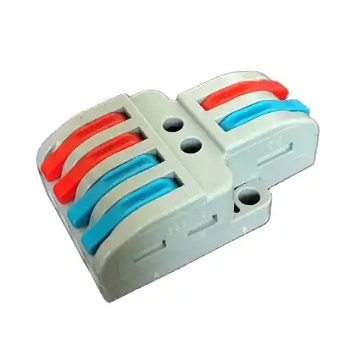2 zu 4 PIN Elektro Kabel Schnellverbinder Verteiler Splitter Hebelverschluß