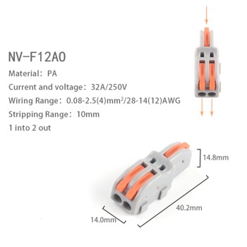 NVF12 Kabelverbinder Schnellverbinder Splitter