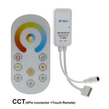 mini rf cct controller mit touch fernbedienung für dual farben streifen strip
