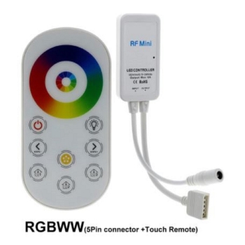 mini rf rgbw wireless strip controller whit touch remote cotrol  for led stripe