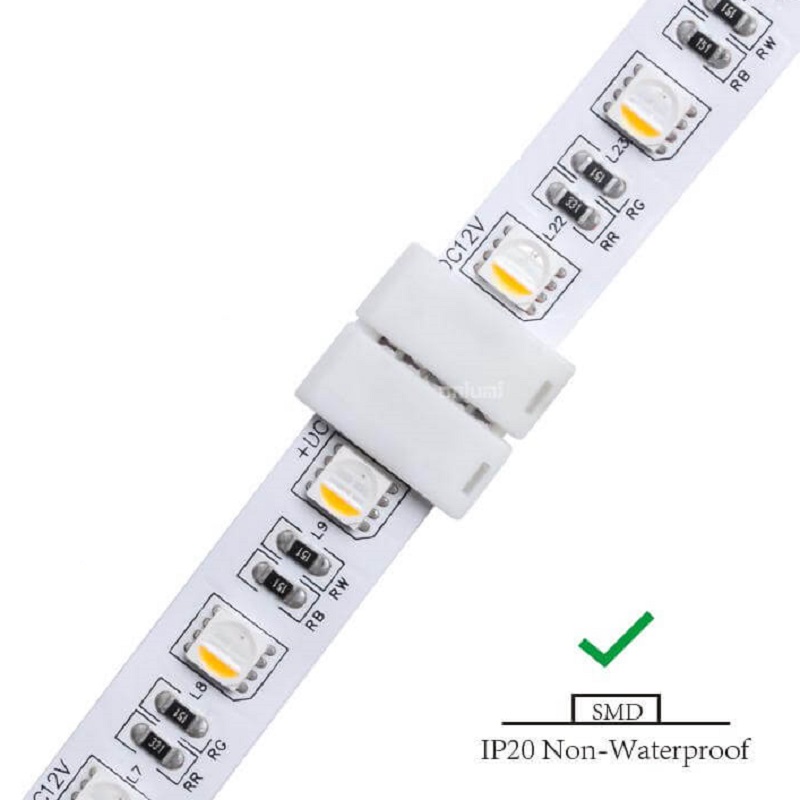 LED Strip Verbinder 5 Pplig Steckverbinder für 12mm breite RGBW