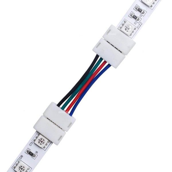 4 PIN LED Strip Verbinder Adapter Brücke für 10mm RGB Streifen