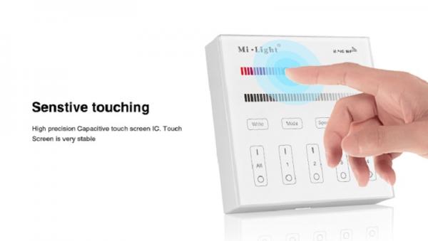 Mi-Light B3 WIFI LED RGB RGBW Touch Panel Controller Wandschalter 2.4G 4 Zone