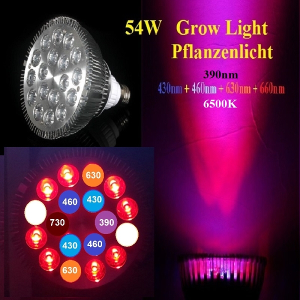 Grow LED Pflanzenlampe 7 and 6500K