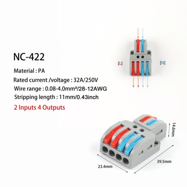 NC-422 Mini Quick Draht Schnellverbinder