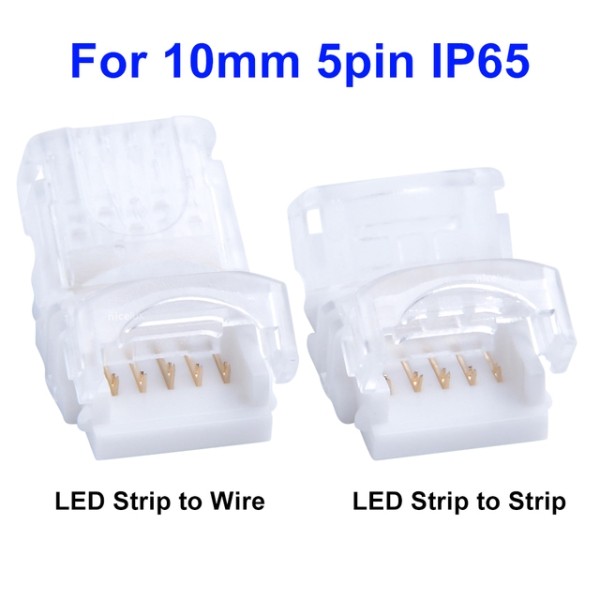 5 PIN Strip zu Stripe zu Kabel Schnell Verbinder für 10mm Streifen IP65
