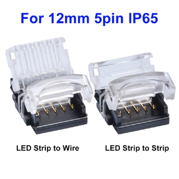 5 PIN Strip zu Stripe zu Kabel Schnell Verbinder für 12mm Streifen IP20