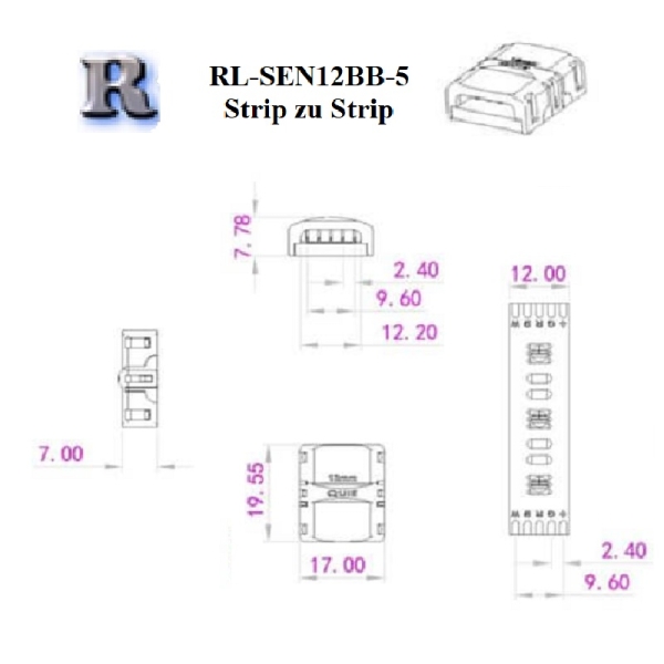 LED Strip Connector Size